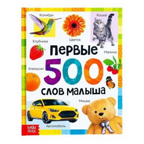 Книга в твёрдом переплёте "Первые 500 слов малыша", 80 стр.