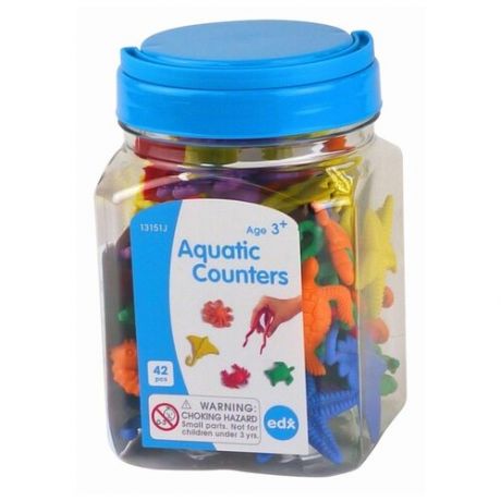 Счетный материал Edx Education Aquatic Counters 13151J разноцветный