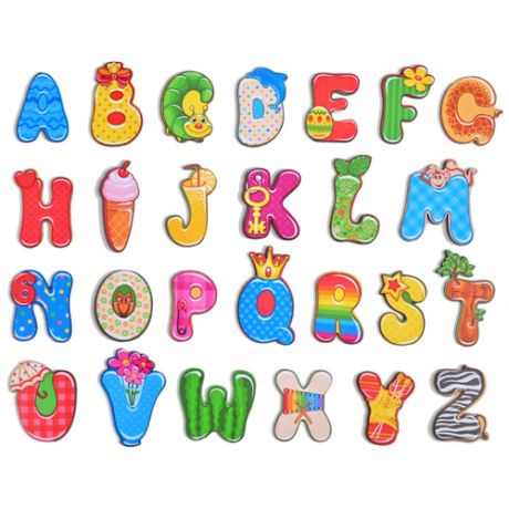 Набор букв Мастер игрушек "Веселый Английский" IG0016 разноцветный