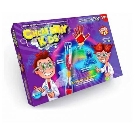 Набор для проведения опытов Danko Toys Магические эксперименты серия Chemistry Kids, эконом, набор 2