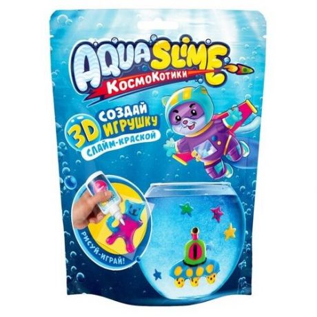 Малый набор «Aqua Slime»: набор для изготовления фигурок из цветного геля, (1 шт)