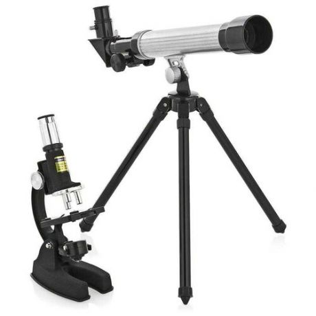 Телескоп + микроскоп Eastcolight 2073 серебристый/черный