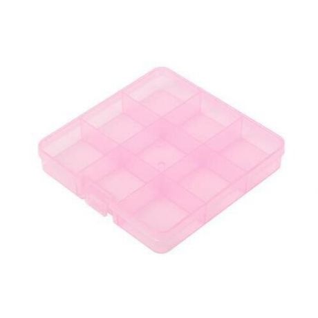 Коробка пластик для шв. принадл. пластик OM-086 цв. розовыйпрозрачный