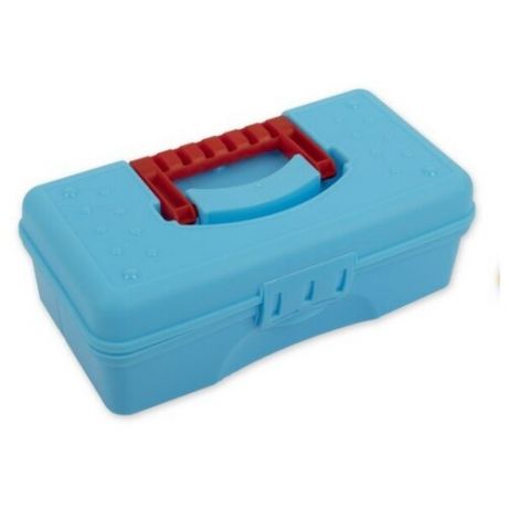 Коробка для швейных принадлежностей Gamma, 23,5x12,5x8 см, цвет: голубой, арт. OM-015