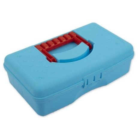 Коробка для швейных принадлежностей Gamma, 29,5x17,5x8,5 см, цвет: голубой, арт. OM-016