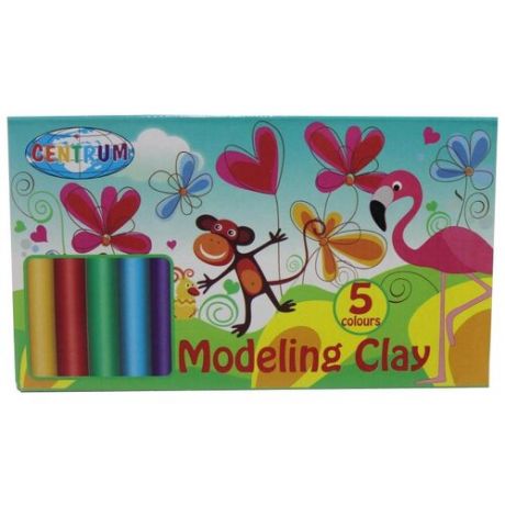 Пластилин CENTRUM Modeling Clay 5 цветов (86850)