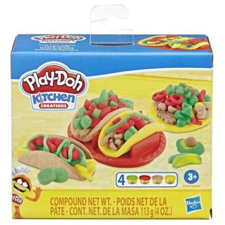 Набор игровой для лепки Hasbro Play-Doh маленький шеф-повар тако e6686