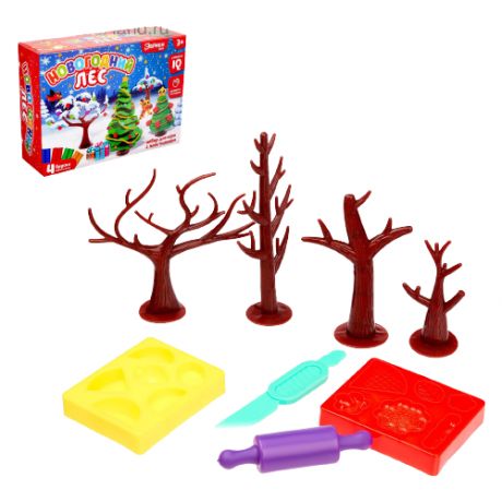 Набор для игры с пластилином «Новогодний лес