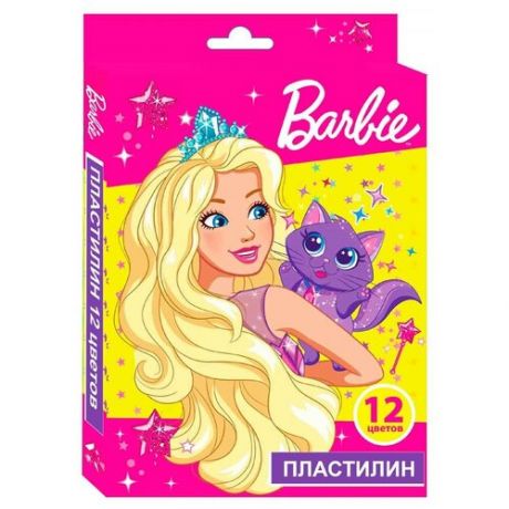 Пластилин CENTRUM Barbie 12 цветов 240г (90156)