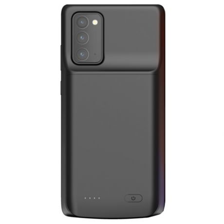 Чехол-бампер MyPads со встроенной усиленной мощной батарей-аккумулятором большой повышенной расширенной ёмкости 6000mAh для Samsung Galaxy Note 2.
