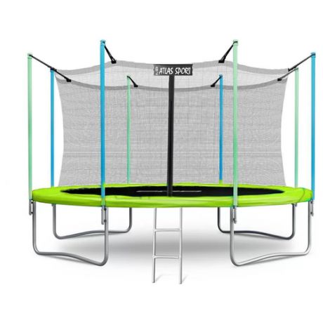 Батут Atlas Sport 374 см - 12ft Master (с лестницей, зеленый)