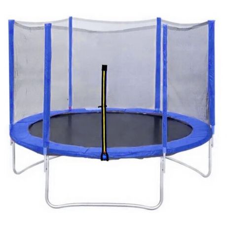 Каркасный батут DFC Trampoline Fitness 14FT-TR-LG/14FT-TR-B с сеткой 427х427 см зеленый