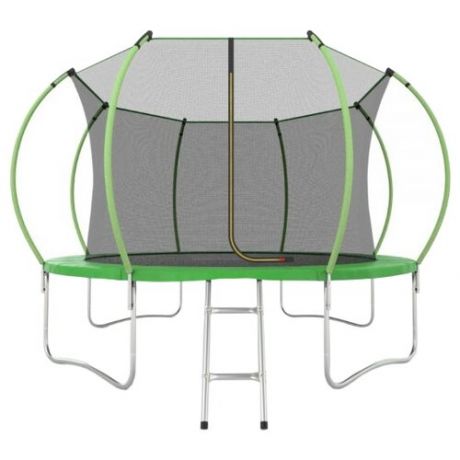 Батут Evo Jump Internal 12ft Green с внутренней сеткой и лестницей