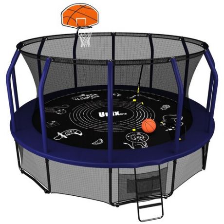 Батут UNIX line SUPREME GAME 14 ft + Basketball