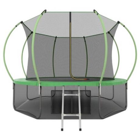 Батут EVO JUMP Internal 12ft (Green) + Lower net. с внутренней сеткой и лестницей + нижняя сеть