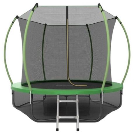 Каркасный батут EVO Jump Inside 10FT с нижней сетью 305х305х254 см green