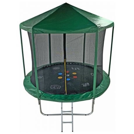 Каркасный батут Sport Elite FR-30-10FT 305х305х245 см зеленый