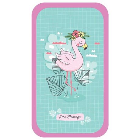 ArtSpace Пенал "Flamingo" (ПК2_29113), голубой/розовый