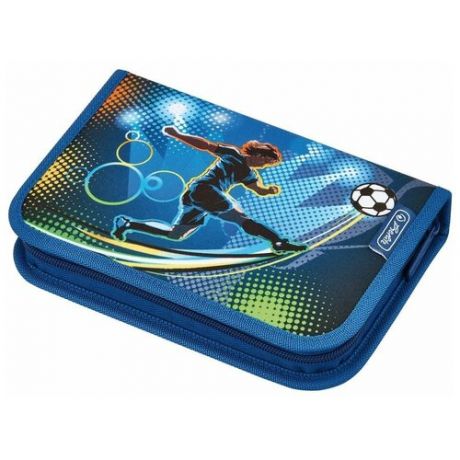 Herlitz Пенал Soccer (50008391), синий