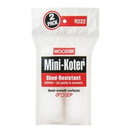 Валик малярный Wooster SHED-RESISTANT MINI-KOTER® 2-PACK (4" - 3/8", полугладкий)