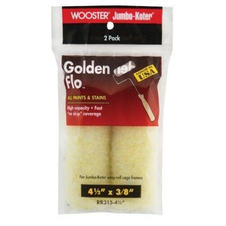 Валик малярный Wooster GOLDEN FLO™ JUMBO-KOTER® 2-PACK (4.5" - 3/8", полугладкий) - 2 шт/упак