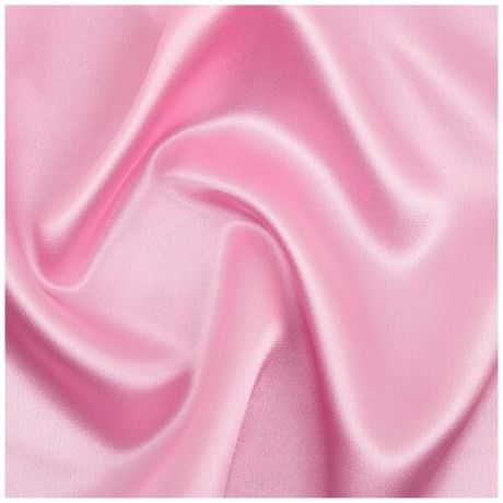 Ткань блузочная Gamma Poly satin, 100 г/м2+-5 г/м2, 100*145 см, 95% полиэстер, 5% спандекс, №37, светло-розовый (PSS-001)
