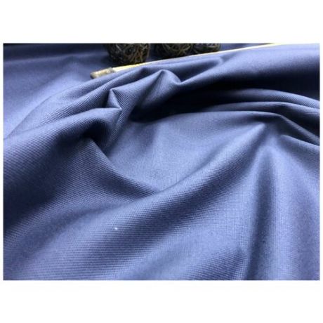163 см. Плотная синяя ткань саржа хлопок 100% 370 гр/м цена 1 м. розница