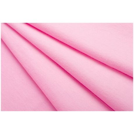 Фланель гладкокрашеная розовая 90см, 176гр, 100% х/б (три метра)