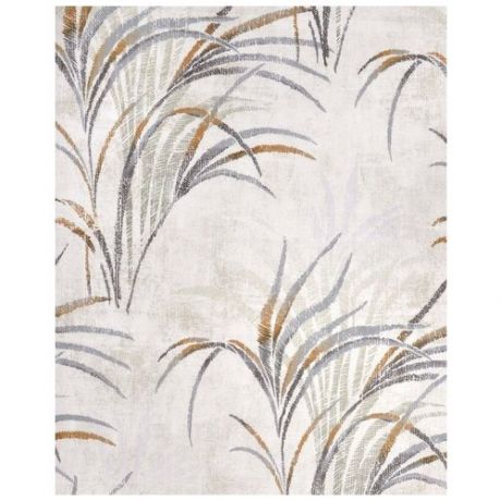 Ткань для шитья Бязь Габриэль, 100% хлопок, бежевые листья, 2,2м x 1м