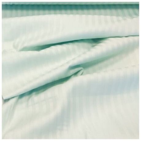 Ткань сатин страйп для постельного белья, ширина 240 см, отрез 7,5 м.