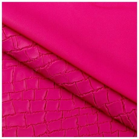 Пэчворк декоративная кожа «Розовая линия», 50 х 50 см.
