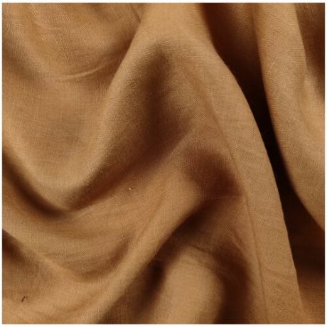 Ткань костюмная (коричневый) 100% лен , 50 см * 140 см, италия