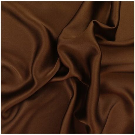 Ткань плательная шелк (коричневый) шелк 100% , 50 см * 130 см, италия