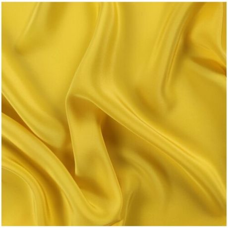 Ткань плательная (желтый) 100% шелк , 50 см * 139 см, италия