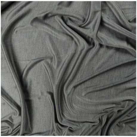 Ткань трикотаж кулирка (серый) 100% полиэстер , 50 см * 154 см, италия