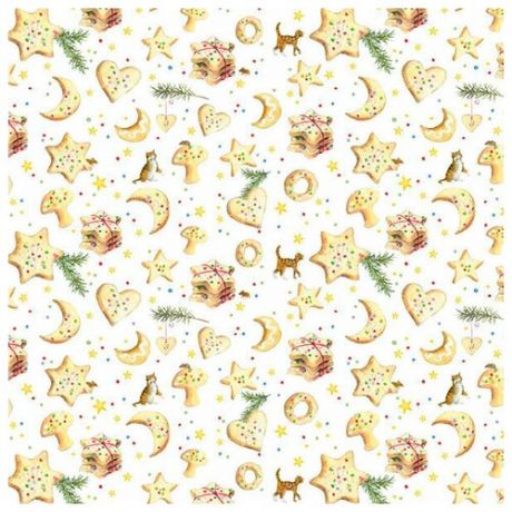 Ткань Рождественская выпечка, ширина 150см, Acufactum Ute Menze, 3523-540
