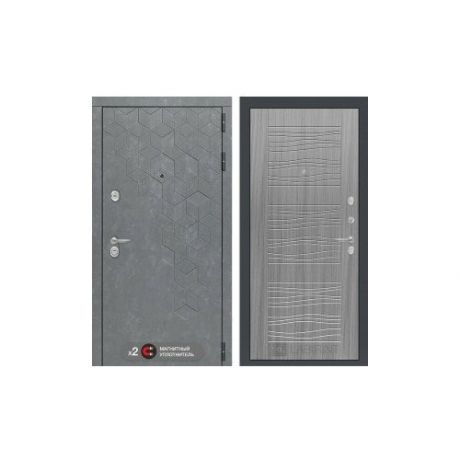 Входная металлическая дверь Лабиринт Бетон 06 Сандал серый