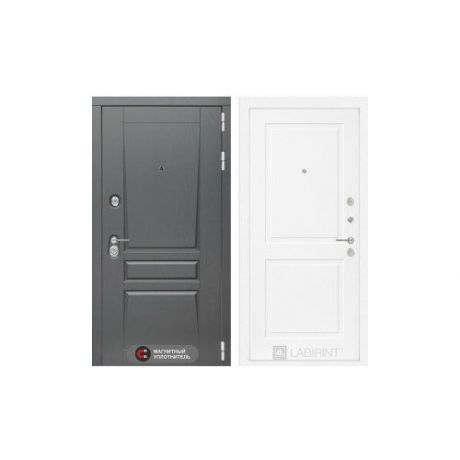 Входная металлическая дверь Лабиринт Платинум 11 Белый софт