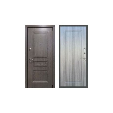 Дверь входная (стальная, металлическая) Сенатор Премиум S Лиственница ФЛ-119 "Сандал серый"