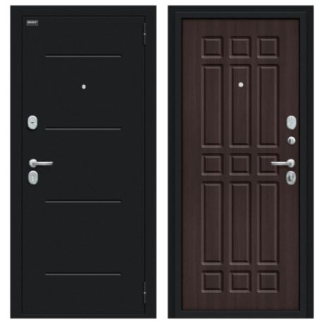 Входная дверь Браво/Dveri Bravo/Мило 104.52 Букле черное/Wenge Veralinga, двери браво 2050x860 левая