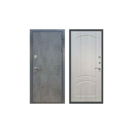 Дверь входная (стальная, металлическая) Сенатор Премиум ФЛ-290 ФЛ-126 "Беленый дуб"