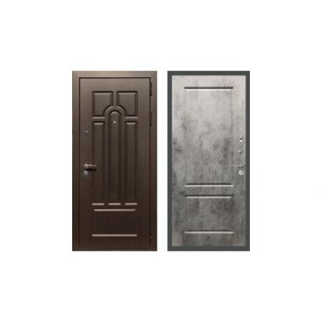 Дверь входная (стальная, металлическая) Сенатор Эврика ФЛ-117 "Бетон темный"