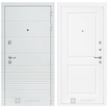 Входная металлическая дверь Лабиринт Трендо 11 Белый софт