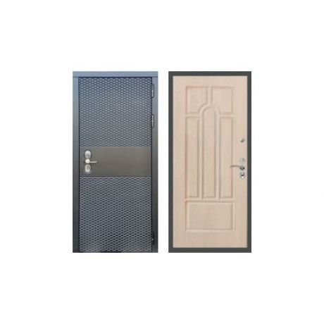 Дверь входная (стальная, металлическая) Сенатор Black CISA ФЛ-58 "Беленый дуб"