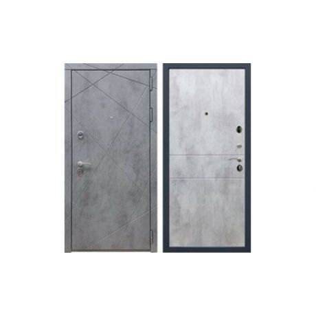 Входная металлическая дверь Рекс 13 ФЛ-290 (Бетон тёмный / Бетон светлый)