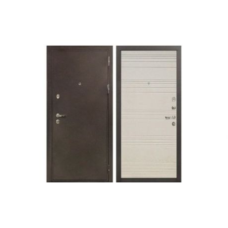 Входная металлическая дверь Лекс Цезарь Дуб фактурный кремовый №63
