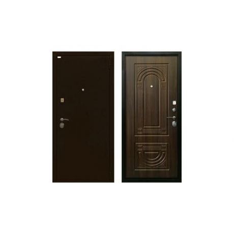 Дверь входная (стальная, металлическая) Ратибор Оптима 3К "Орех бренди"