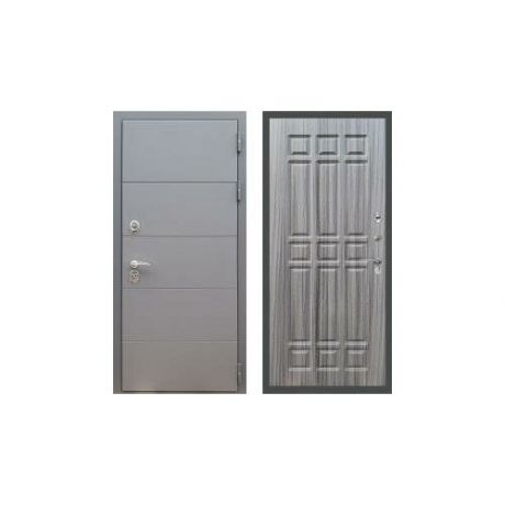 Дверь входная (стальная, металлическая) Rex 19 Арт ФЛ-33 "Сандал серый"
