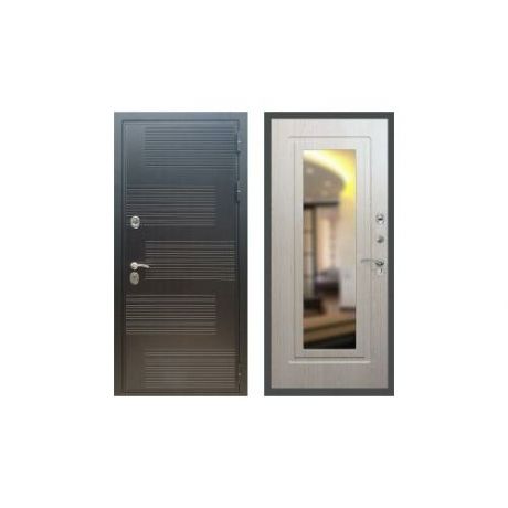Дверь входная (стальная, металлическая) Сенатор Премиум ФЛ-185 ФЛЗ-120 "Беленый дуб"