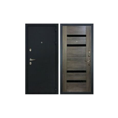 Дверь входная (стальная, металлическая) Лекс 1А с панелью 65 Неро 